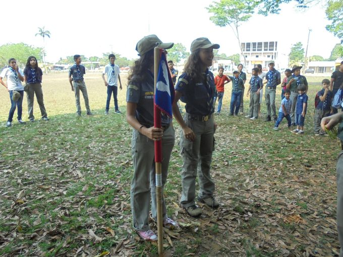Ontmoeting met de scouts bij het park in Rio branco tijdens mijn bezoek in 2017