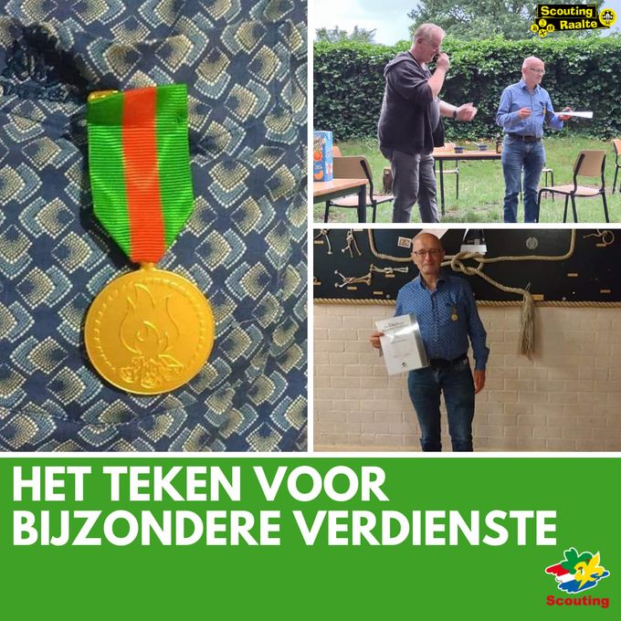 Een onderscheiding van Scouting Nederland voor mijn actie voor de scouts in Rio Branco